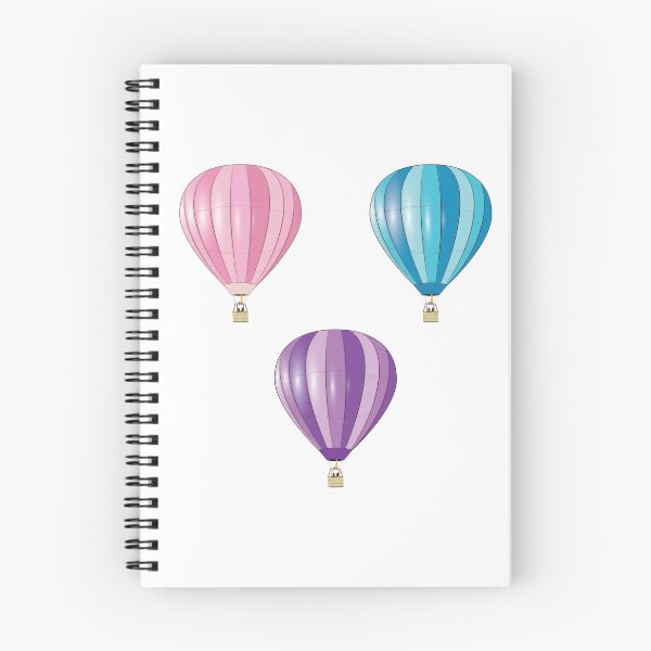 Item preview, Hot Air Balloons -  Purple, Blue & Pink Stickers, Mouse Mat, Socks designed and sold by CattDesigns.