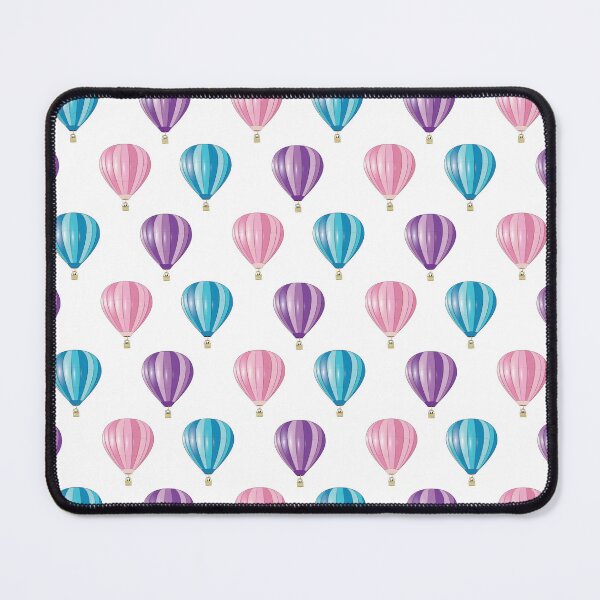 Item preview, Hot Air Balloons - Purple, Blue & Pink Stickers, Mouse Mat, Socks designed and sold by CattDesigns.