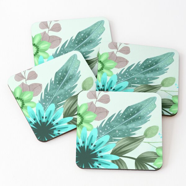 Item preview, Floral Art Turquoise  designed and sold by Tshirtstory.