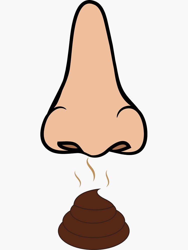 "Funny Nose" Sticker for Sale by DEMONEMPEROR Redbubble