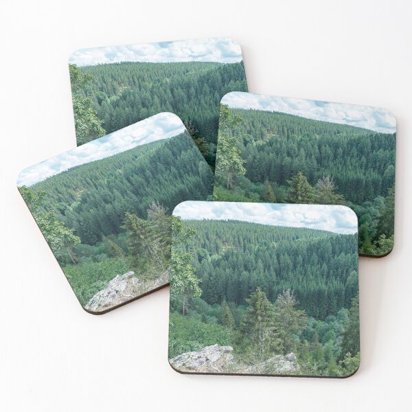 Item preview, Ehrensteinley Forest Panorama Monschau rock formation in summer designed and sold by xP42.