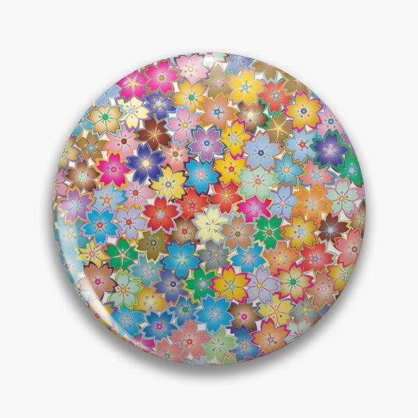 Item preview, Colorful sakuras florals spring designed and sold by Mimi Y..