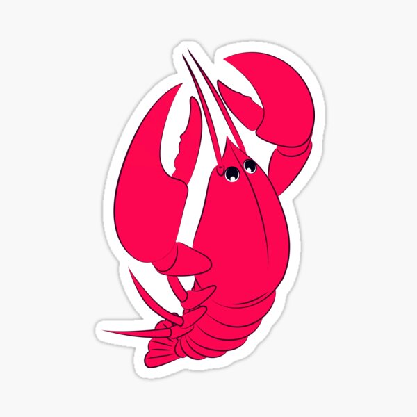 "Lobster Love You, Lobster I Love You, Love Your Lobster" Sticker by
