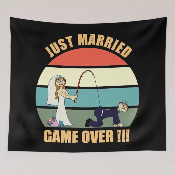 Item preview, Just married Game over designed and sold by SidTastic .