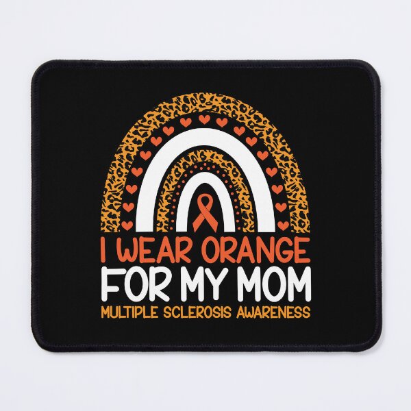 Item preview, Multiple Sclerosis Awareness Leopard Rainbow I Wear Orange For Mom designed and sold by GravitiTees.