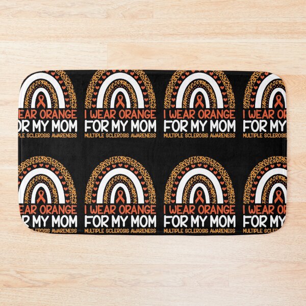 Item preview, Multiple Sclerosis Awareness Leopard Rainbow I Wear Orange For Mom designed and sold by GravitiTees.