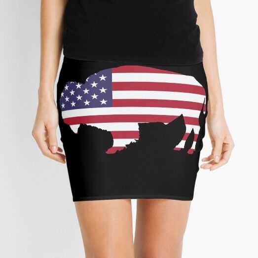 American Flag – Bison Mini Skirt