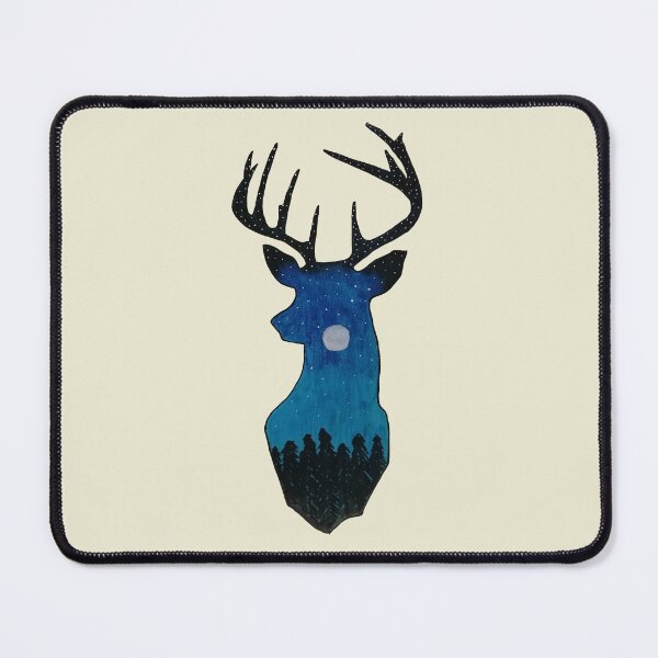 Item preview, Stag Night Scene Hand Painted by Paulele designed and sold by Paulele.