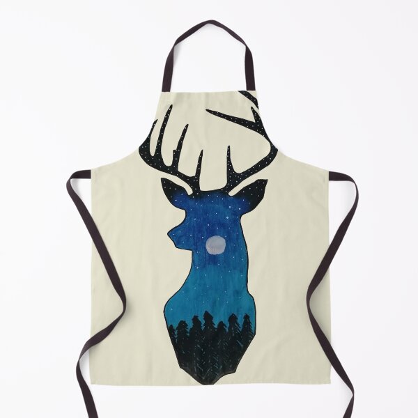 Item preview, Stag Night Scene Hand Painted by Paulele designed and sold by Paulele.