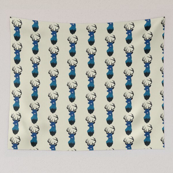 Item preview, Stag Night Scene Hand Painted by Paulele designed and sold by Paulele.