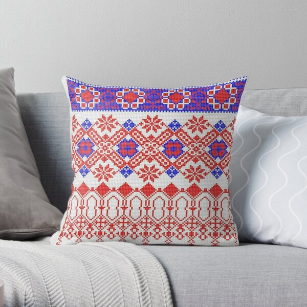 Embroidery patterns Throw Pillow
