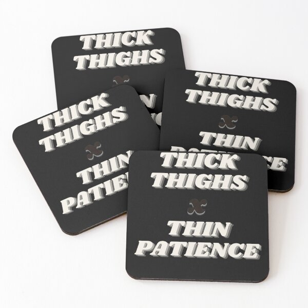 Item preview, Womens Thick Thighs Thin Patience Womens Funny Graphic  designed and sold by nedrae.