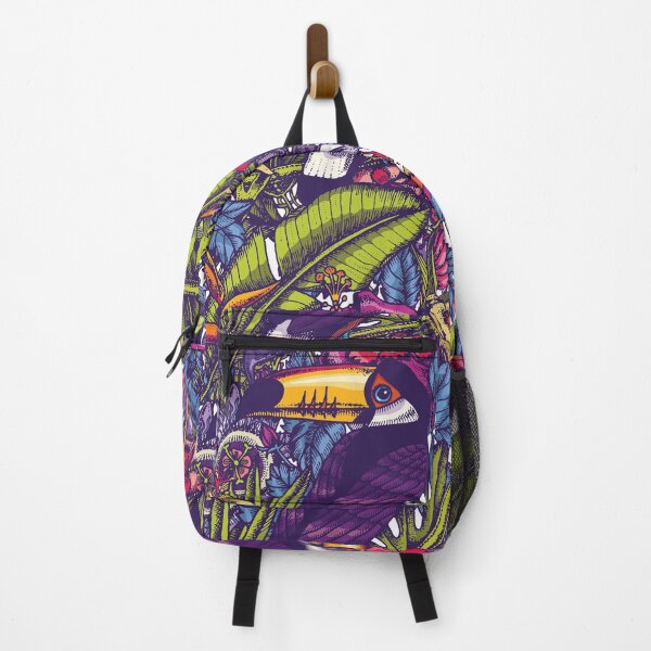 Item preview, Toucan with tropical flowers designed and sold by kataszep.