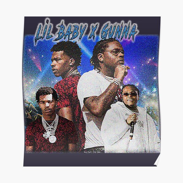 "White Lil Baby album Lil Baby & Da Baby" Poster for Sale by