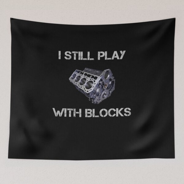 Item preview, I Still Play With Blocks Racing Funny Vintage Retro Lover Gifts designed and sold by rachidhaz.