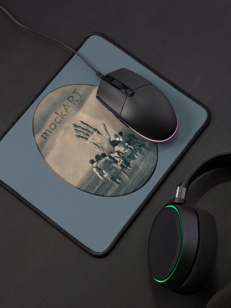Thumbnail 4 of 5, Mouse Pad, mockART - The Hand in the Water designed and sold by mockART.