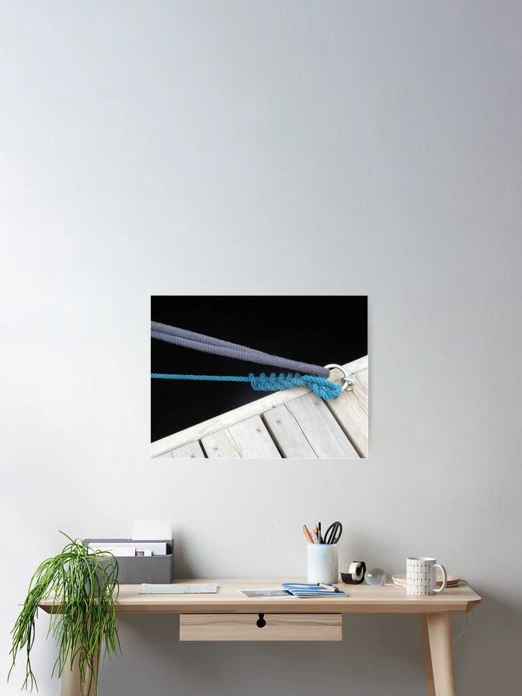 Thumbnail 2 of 3, Poster, Two Blue Ropes designed and sold by Kathleen Brant.