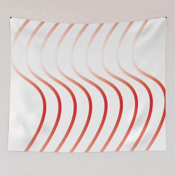 Item preview, red wavy designed and sold by demirkanad.