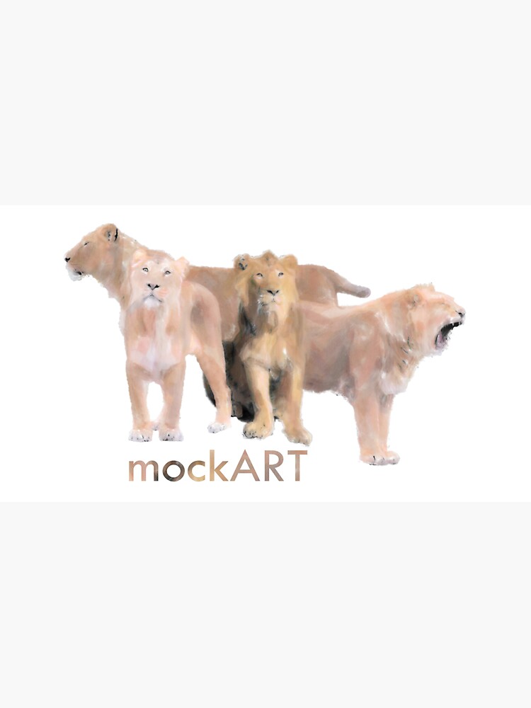 Artwork view, mockART - Lions designed and sold by mockART