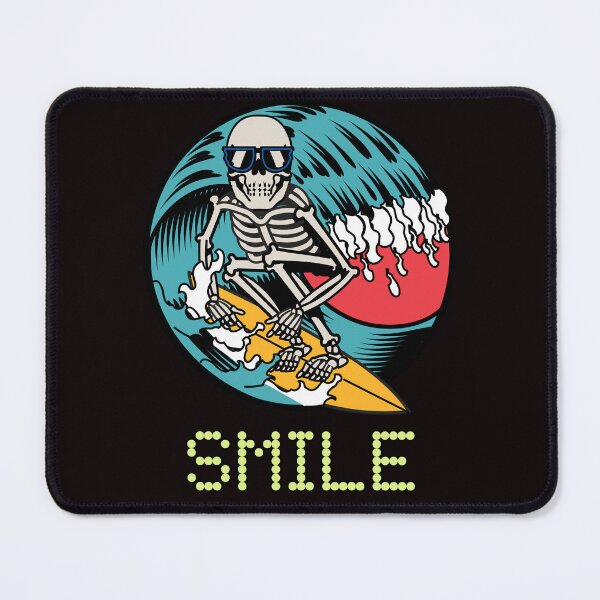 Item preview, smile, surfing skeleton designed and sold by ydsdesigns.
