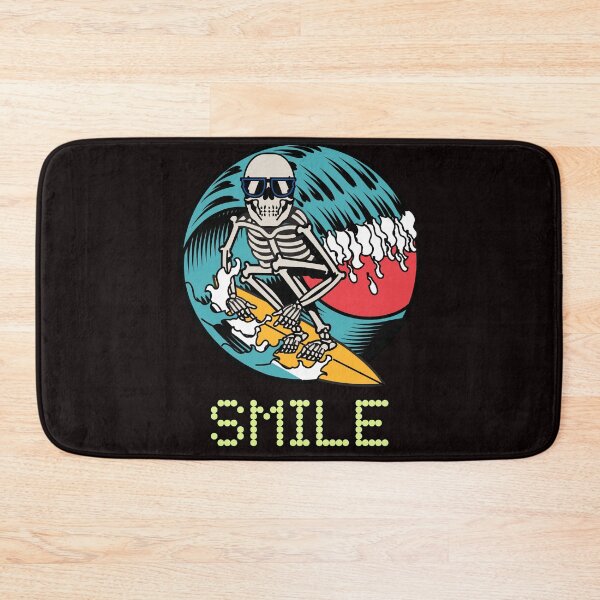 Item preview, smile, surfing skeleton designed and sold by ydsdesigns.