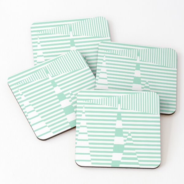 Item preview, Stripes on Stripes - Mint Green and White  designed and sold by LAEC-Shop.