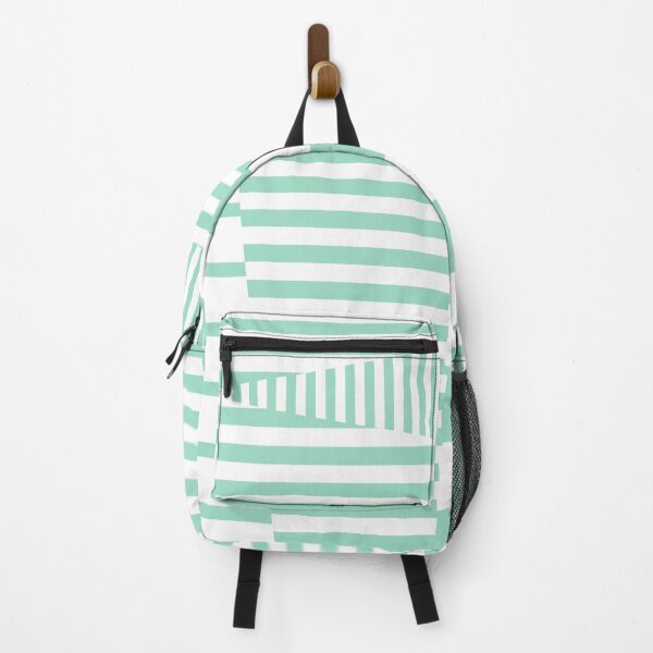 Item preview, Stripes on Stripes - Mint Green and White designed and sold by LAEC-Shop.