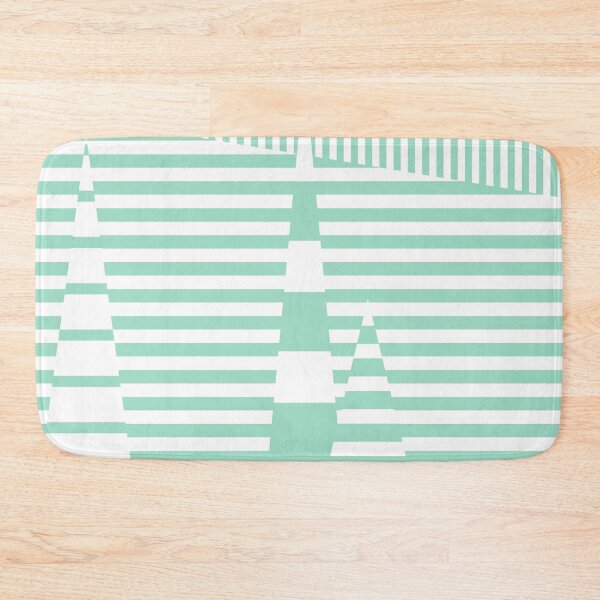Item preview, Stripes on Stripes - Mint Green and White  designed and sold by LAEC-Shop.