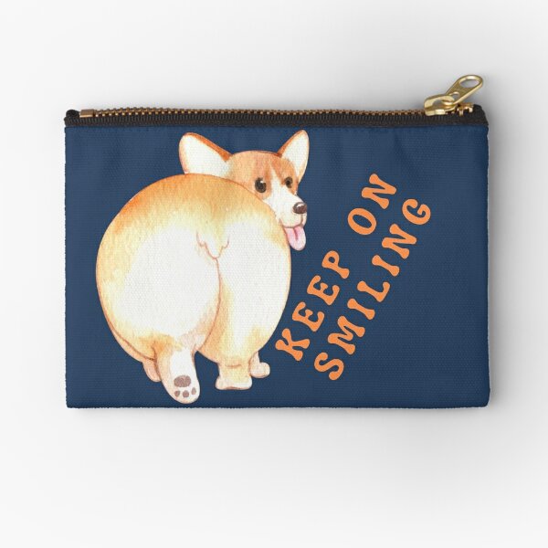 Corgi Butt Coin Purse, Cute Corgi Butt Animal Pet Wallet with