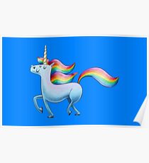 Happy Unicorn Poster