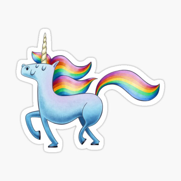 Happy Unicorn Sticker