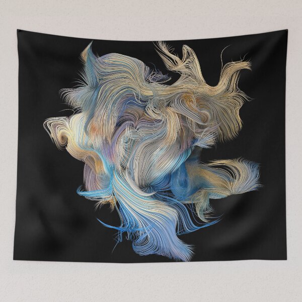 Item preview, Colored abstract tubes or wires designed and sold by tatkhagata.