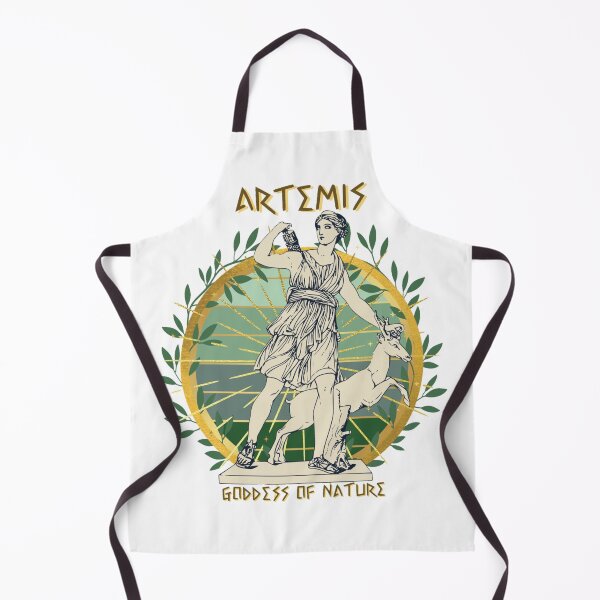 Item preview, Artemis goddess of the hunt Greek mythology, stag, gold designed and sold by Mirksaz-designs.