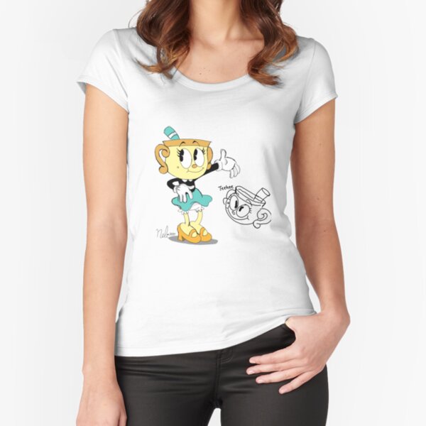 Girl's The Cuphead Show! Ms. Chalice Panels T-Shirt