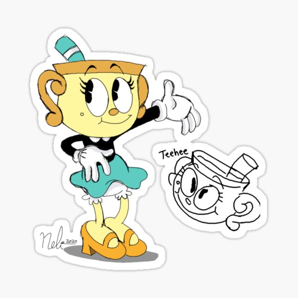 ms chalice - Cuphead And Mugman - Sticker