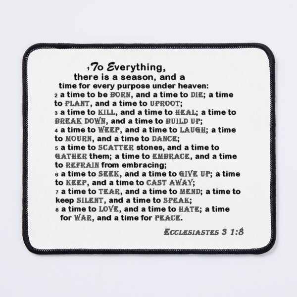 Item preview, Ecclesiastes 3 - Time and Season for Everything designed and sold by UnlockKnowledge.