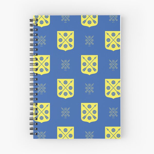 Item preview, Närke Roses Arrows, Blue and Yellow Pattern (Sweden/ Svenska landskap) designed and sold by Landskapsbutiken .com.