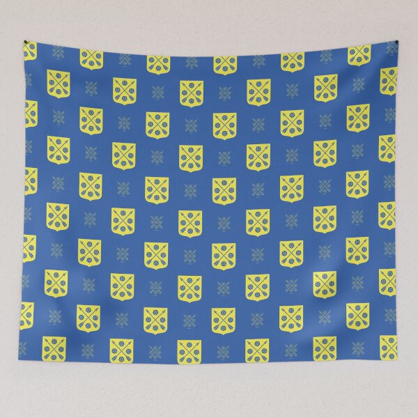 Artikelvorschau, Närke Roses Arrows, Blue and Yellow Pattern (Schweden/ Svenska landskap) entworfen und verkauft von Landskapsbutiken .com.