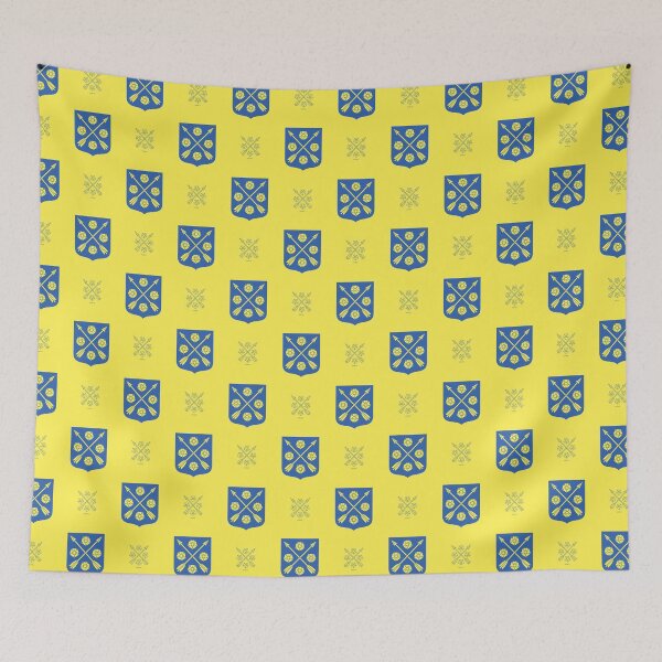 Artikelvorschau, Närke Roses Arrows, Yellow and Blue Pattern (Schweden/ Svenska landskap) entworfen und verkauft von Landskapsbutiken .com.