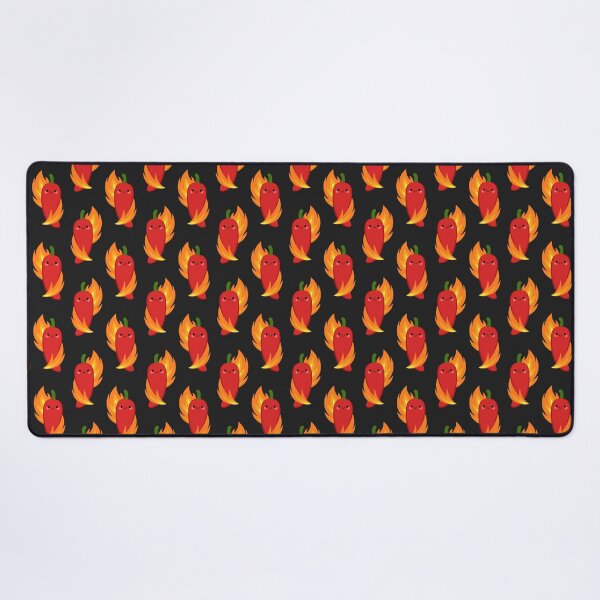 Item preview, Red chili peppers and fire designed and sold by Petits Pixels.