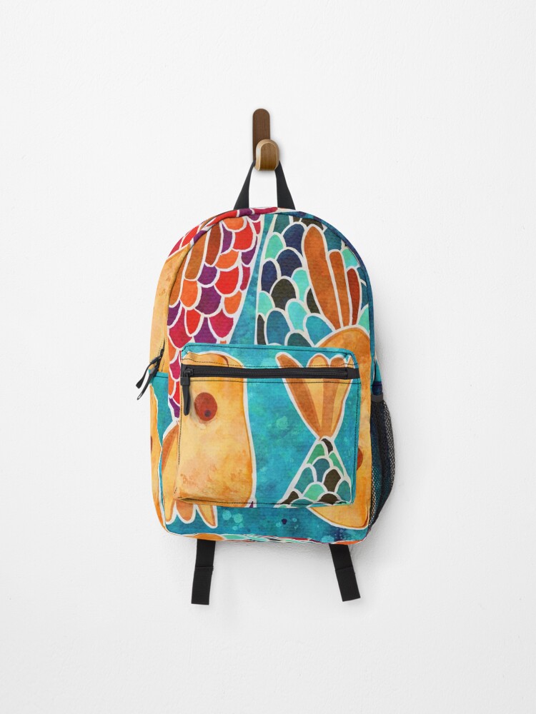 Thumbnail 1 of 3, Backpack, One Fish, Two Fish designed and sold by BabyGrassDesign.