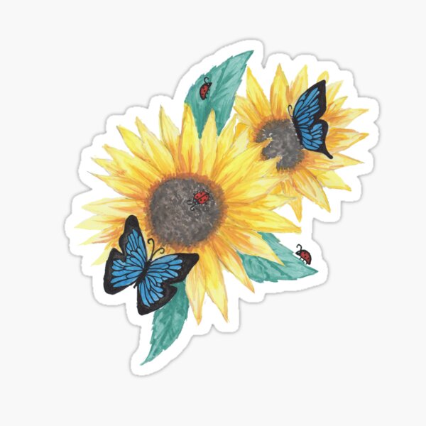 Item preview, Sunflowers and Bugs designed and sold by cassieschweizer.
