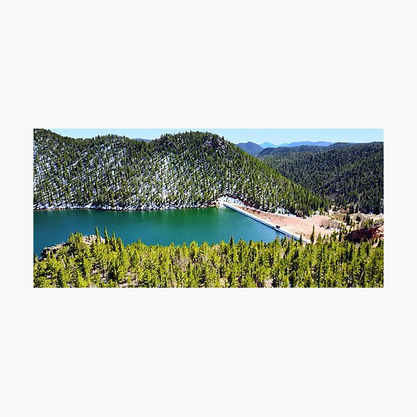 Aerial Dam Photographic Print