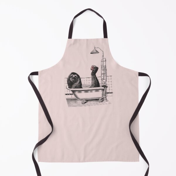 Item preview, Funny bathing sloth (pink) designed and sold by Madame Memento.