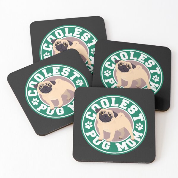 Item preview, Coolest Pug Mom Logo designed and sold by Pugstuff.