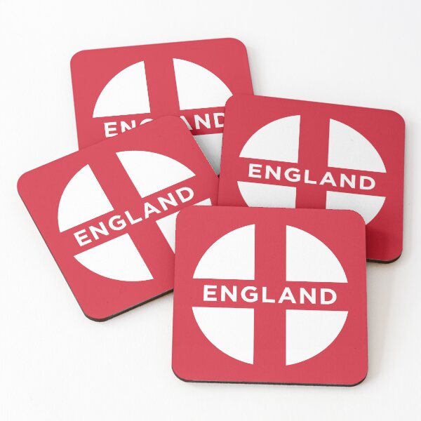 Item preview, England Flag Roundel with Text (On Red) designed and sold by STUDIO-72.