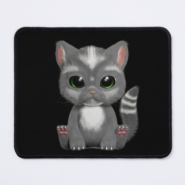 Item preview, Sweet Gray Kitten Seated / 3D art designed and sold by EdKid.