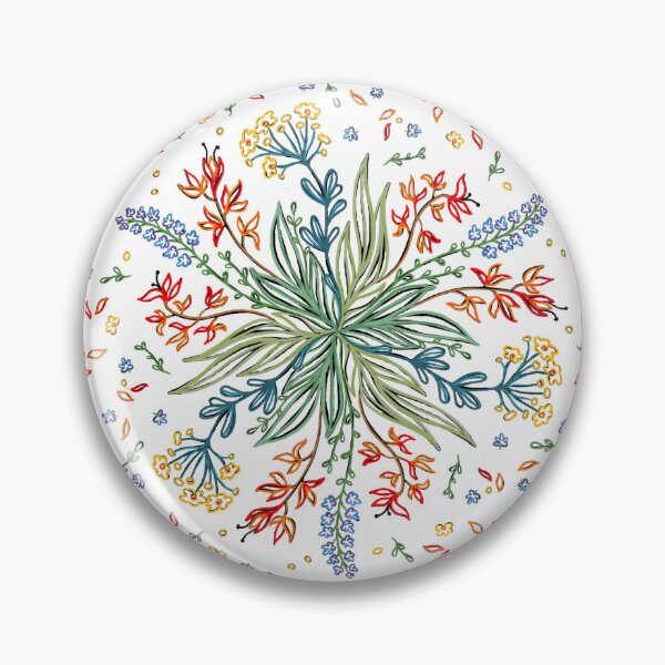 Item preview, Wild flower mandala designed and sold by MandalaSpirit.