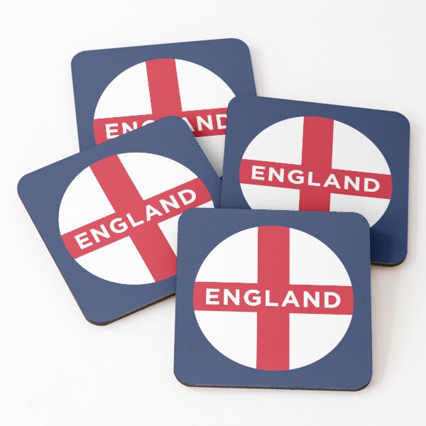 Item preview, England Flag Roundel with Text (On Blue) designed and sold by STUDIO-72.