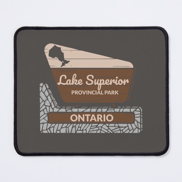 Item preview, Lake Superior Provincial Park Ontario Canada Entrance Welcome Sign ON designed and sold by palmettodigital.